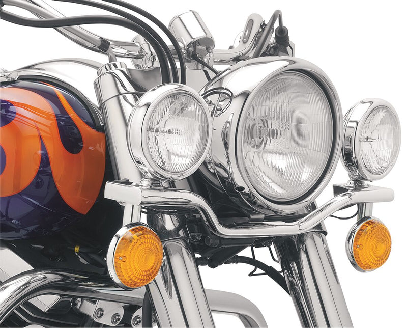 Cobra Lightbar with Spotlight Light Bar Square-Cornered Bar Front Shallow Spotlight Each