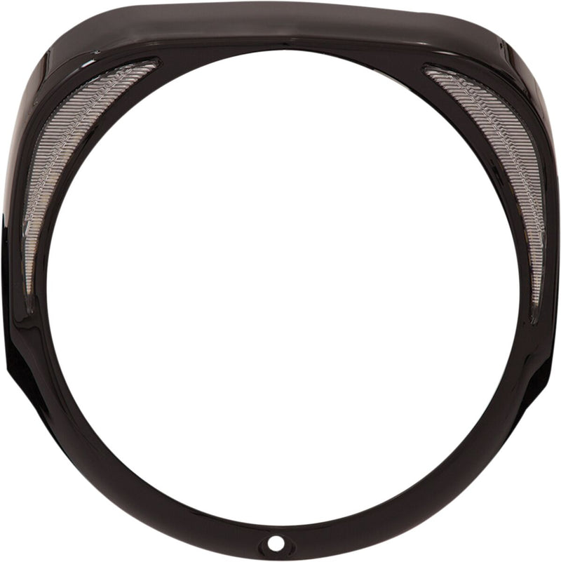 Ciro Headlight Bezel Fang Led Black - Part #124328