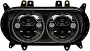 Custom Dynamics Black Chrome 5.75 in. TruBeam Headlight for 2015-2025 Harley-Davidson Touring Motorcycles