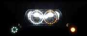 Custom Dynamics Black Chrome 5.75 in. TruBeam Headlight for 2015-2025 Harley-Davidson Touring Motorcycles