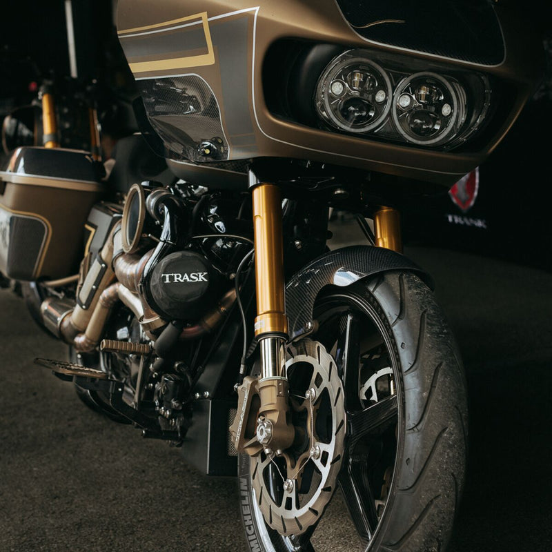 Custom Dynamics Black Chrome 5.75 in. TruBeam Headlight for 2015-2025 Harley-Davidson Touring Motorcycles
