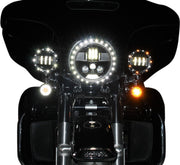 Custom Dynamics True Black 7 in. ProBeam LED Headlight for Various Harley-Davidson Motorcycles (See Fitment List)