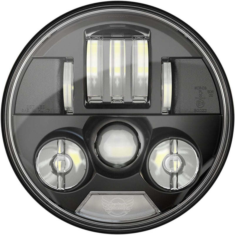 Custom Dynamics Black 7 in. ProBeam LED Headlamp for Select Indian Motorcycles