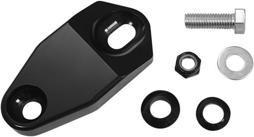 Memphis Shades Black Top Mount Headlight Extension for 1993-2005 Harley-Davidson Dyna Low Rider and 1995-2005 Harley-Davidson Dyna Super Glide Motorcycles