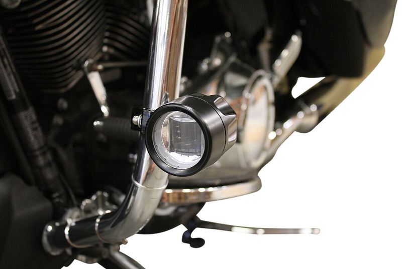 Custom Dynamics Black LED Halo Fog Light for 2014-2026 Harley-Davidson Touring Motorcycles