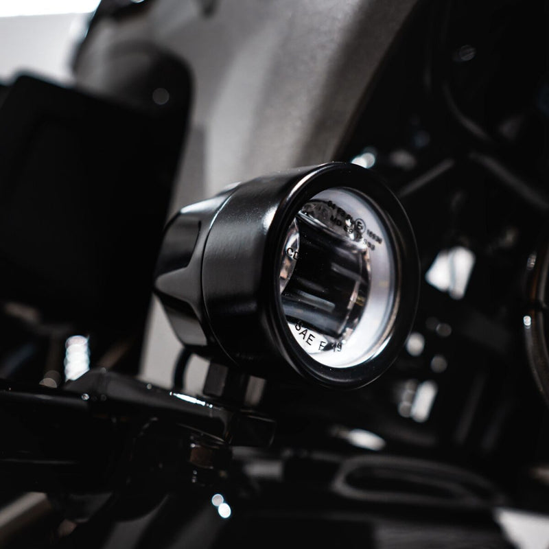 Custom Dynamics Black LED Halo Fog Light for 2010-2013 Harley-Davidson Touring Motorcycles