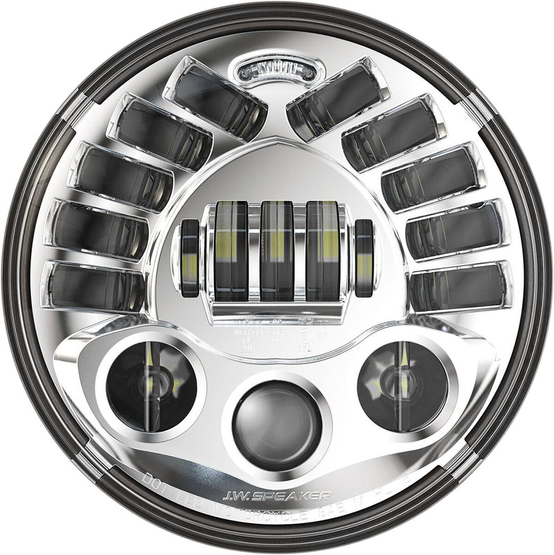 Custom Dynamics Chrome 7 in. Adaptive Headlight for Select Indian Motorcycles