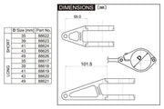 Daytona Mounting Bracket Handlebar Headlight