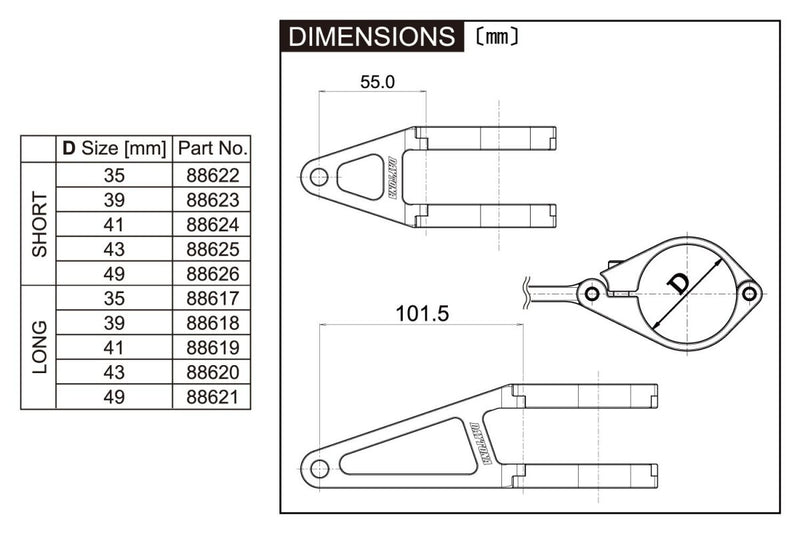 Daytona Mounting Bracket Handlebar Headlight