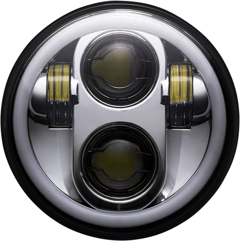 Custom Dynamics Chrome 5.75 in Proglow LED Headlamp w/Colour Changing Halo for Various Harley-Davidson Motorcycles (See Fitment List)