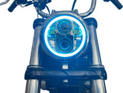 Custom Dynamics Chrome 5.75 in Proglow LED Headlamp w/Colour Changing Halo for Various Harley-Davidson Motorcycles (See Fitment List)