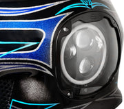 Custom Dynamics Black 5.75 in. LED Halo Headlamp for Various Harley-Davidson Motorcycles (See Fitment List)