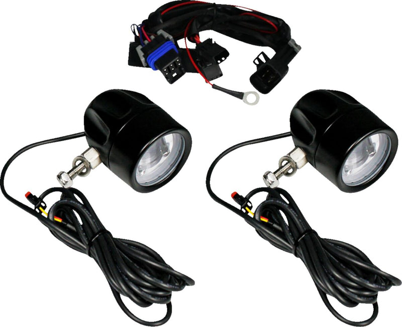 Custom Dynamics Black ProBeam Halo Fog Lamp for 2020-2026 Indian Challenger and 2022-2026 Indian Pursuit Motorcycles