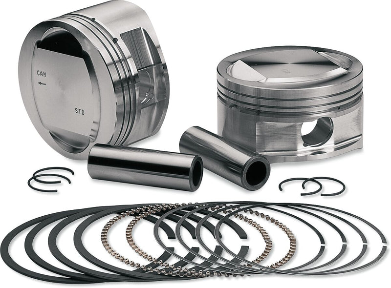 S&S Cycle 3 7/8 in. Bore Stroker Piston Kit (.010") for Various Various Harley-Davidson Motorcycles (See Fitment List) #92-1211