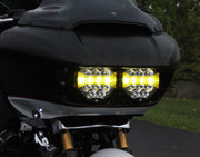 Denali D14 Destroyer LED Headlight Upgrade Kit - Harley-Davidson Road Glide for 2015-2023 Harley-Davidson Custom Replacement Front Driving Light Fl...