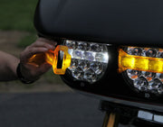 Denali D14 Destroyer LED Headlight Upgrade Kit - Harley-Davidson Road Glide for 2015-2023 Harley-Davidson Custom Replacement Front Driving Light Fl...