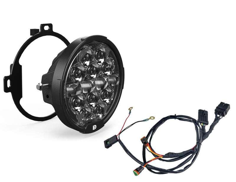 Denali D14 Destroyer LED Headlight Upgrade Kit - Harley-Davidson Street Glide for 2014-2024 Harley-Davidson FLHX Custom Replacement Front Driving L...