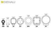Denali Light DM Pod Micro Light Pod Round Front Driving Light Each