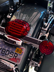 Custom Dynamics ProBeam LED Squareback Low-Profile Taillight w/Red Lens for Various Harley-Davidson Motorcycles (See Fitment List)