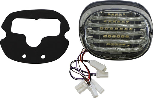 Custom Dynamics Rear ProBeam Integrated Low Profile LED Taillight w/Auxiliary Turn Signal and Smoke Lens for Various Harley-Davidson Motorcycles (See Fitment List)
