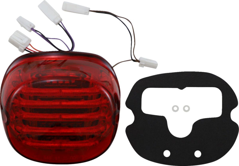 Custom Dynamics Rear ProBeam Integrated Low Profile LED Taillight w/Auxiliary Turn Signal and Red Lens for Various Harley-Davidson Motorcycles (See Fitment List)