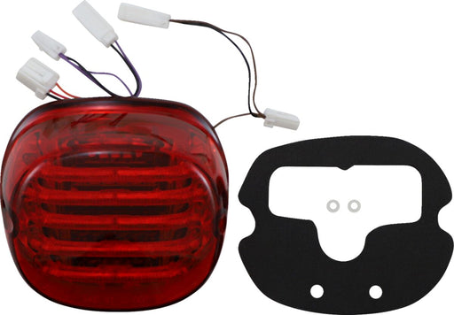 Custom Dynamics Rear ProBeam Integrated Low Profile LED Taillight w/Auxiliary Turn Signal and Red Lens for Various Harley-Davidson Motorcycles (See Fitment List)