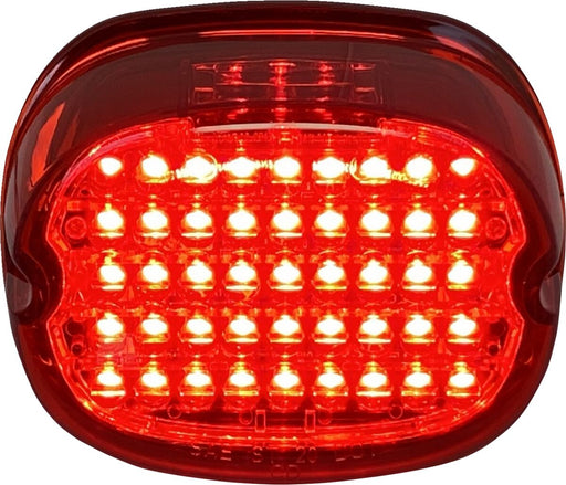 Custom Dynamics Low Profile LED Taillight w/Red Lens for Various Harley-Davidson Motorcycles (See Fitment List)