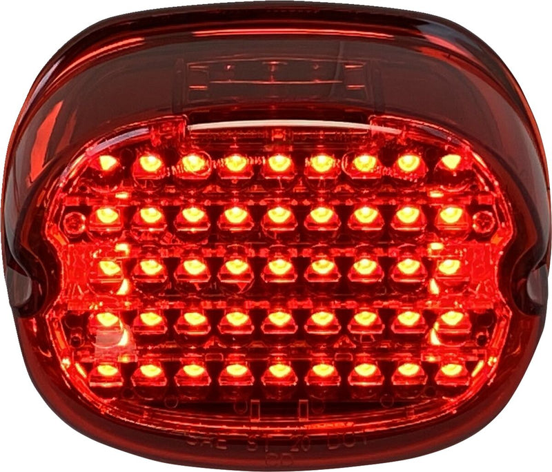 Custom Dynamics Low Profile LED Taillight w/Red Lens for Various Harley-Davidson Motorcycles (See Fitment List)