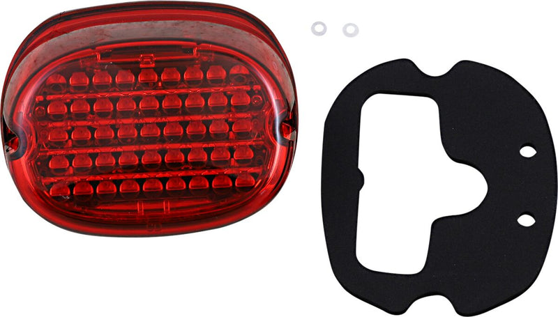 Custom Dynamics Low Profile LED Taillight w/Red Lens for Various Harley-Davidson Motorcycles (See Fitment List)