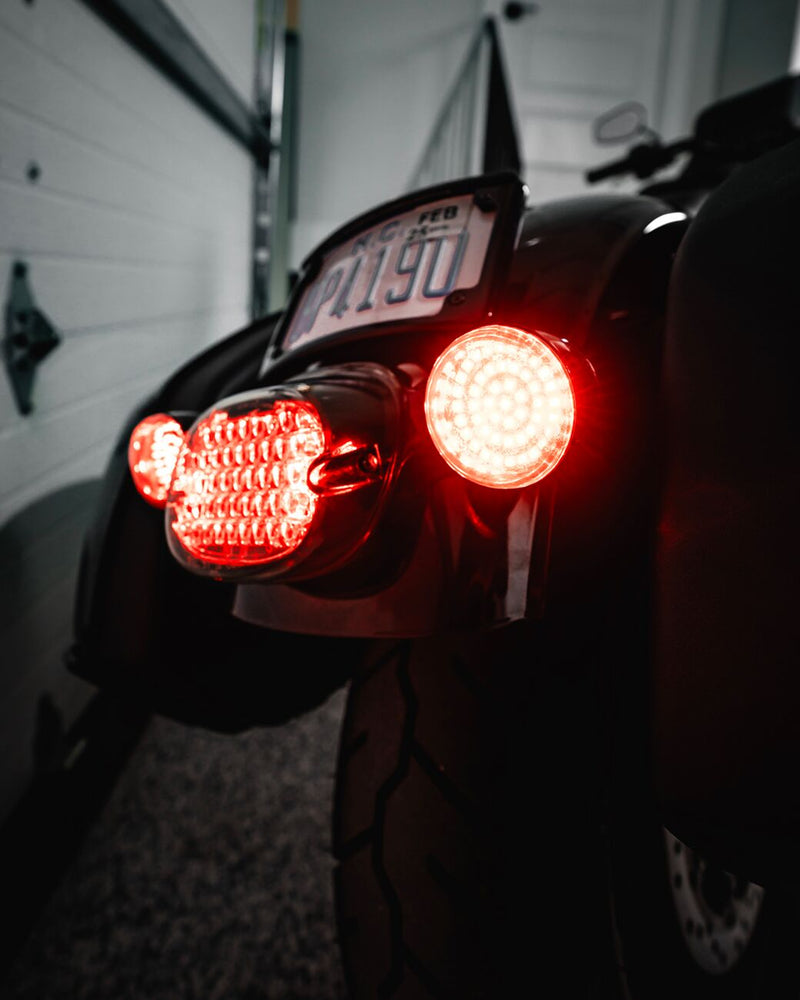 Custom Dynamics Low Profile LED Taillight w/Smoke Lens for Various Harley-Davidson Motorcycles (See Fitment List)