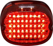 Custom Dynamics Low Profile LED Taillight w/Licence Plate Illumination Window w/Red Lens for Various Harley-Davidson Motorcycles (See Fitment List)