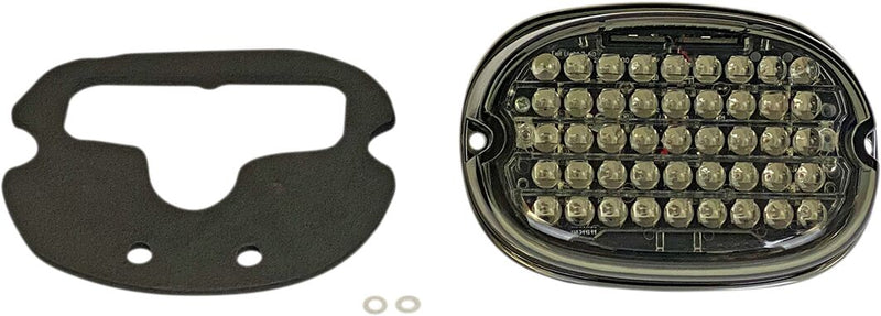 Custom Dynamics Low Profile LED Taillight w/Licence Plate Illumination Window w/Smoke Lens for Various Harley-Davidson Motorcycles (See Fitment List)
