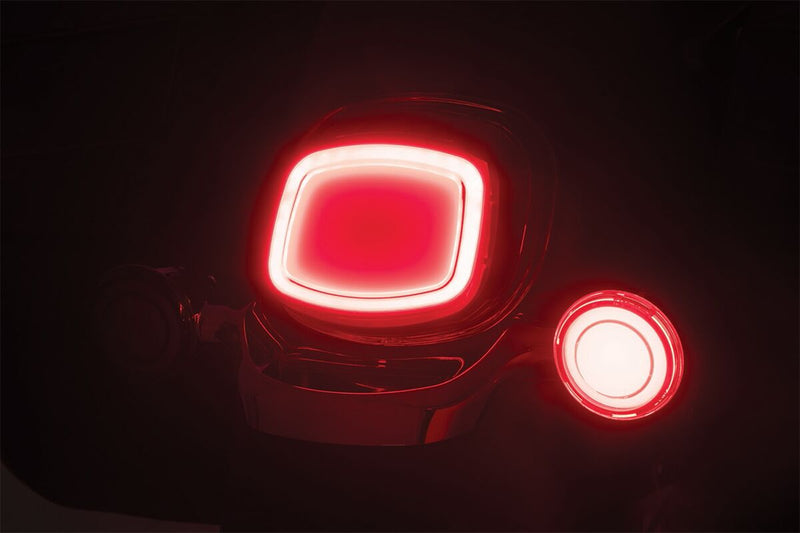 Kuryakyn Tracer L.E.D. Taillight In Red Without Licence Plate Illumination For Harley-Davidson 2009-2023 Touring & 2012-2016 Dyna Models