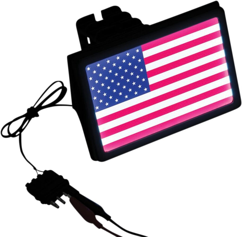 Freedom Flag LED Receiver Hitch Cover