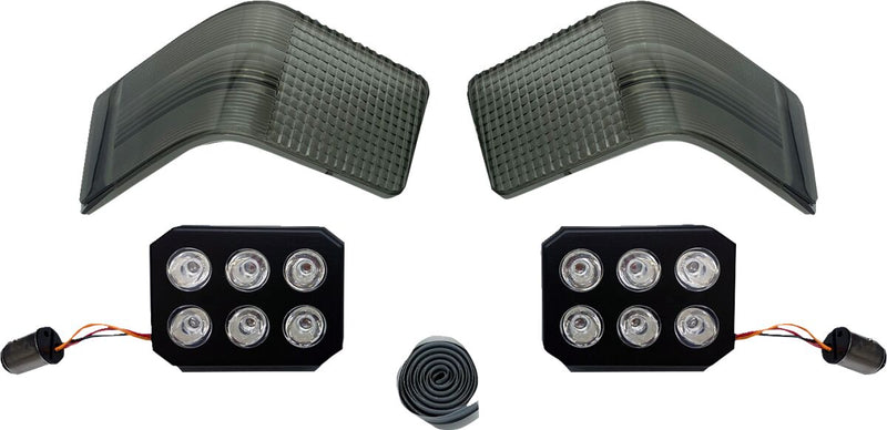 Custom Dynamics LED Tour-Pak Run/Brake Lights with Smoke Lenses for 2009-2013 Harley-Davidson Trike and 1989-2013 Harley-Davidson Touring Motorcycles