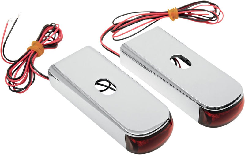 Alloy Art Fender Strut LED Marker Lights for 2006-2009,2014-2017 Harley-Davidson Dyna Low Rider and 2006-2014 Harley-Davidson Dyna Super Glide Motorcycles