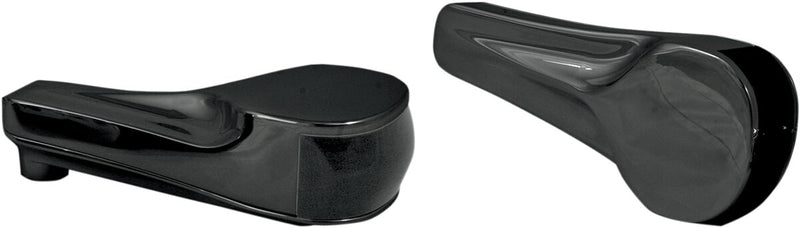 Alloy Art Black Finned LED Front Signal Lights for 1998-2013 Harley-Davidson Road Glide Motorcycles