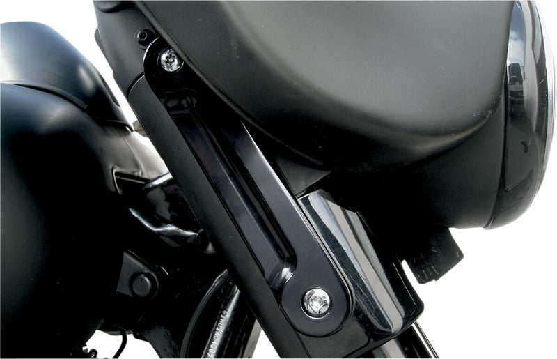 Alloy Art Black LED Front Signal Lights for 2006-2014 Harley-Davidson Street Glide and 2010-2011 Harley-Davidson Street Glide Trike Motorcycles