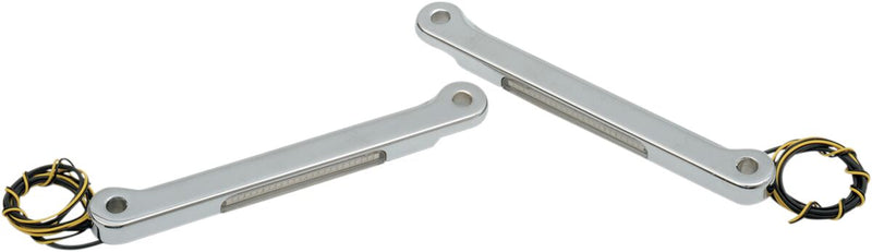 Alloy Art Chrome LED Front Signal Lights for 1994-2025 Harley-Davidson Touring Motorcycles