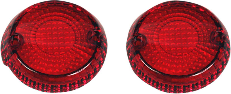 Custom Dynamics Red Turn Signal Lens for 2002-2024 Kawasaki Vulcan and 2007-2017 Yamaha V-Star Motorcycles