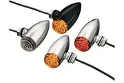 Kuryakyn Super Bright Amber L.E.D. Mini Bullets In Gloss Black #KUR2504
