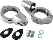 Drag Specialties Turn Signal Fork Clamps #77855CS4
