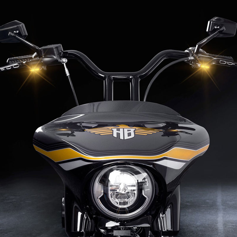 LED Handlebar Turn Signals Dyna, Classic, Touring #HBTS-FLH-08