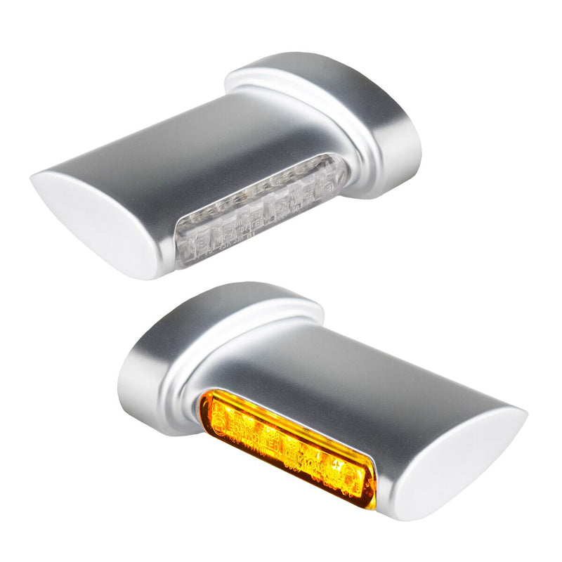 Winglets Led Turn Signals Dyna, Softail, Classic, Revolution, Sportster, Touring, V-Rod, Street, Trike, Livewire #HBWL-3TS-C