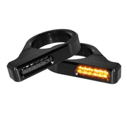 Heinz Bike LED Turn Signals in Aluminium/Black, Classic For Fork Tube #HBZCC-41
