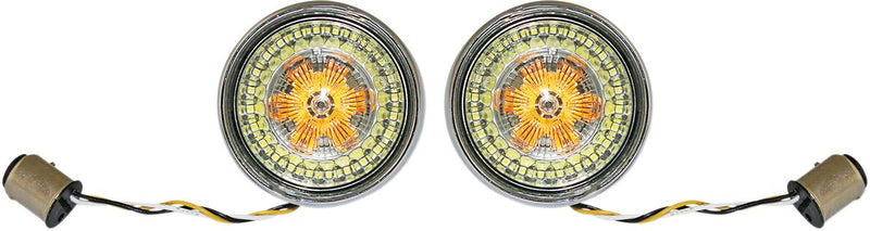 Custom Dynamics ProBEAM® Ringz Bullet Bezel LED Turn Signal Turn Signal Assembly Pair