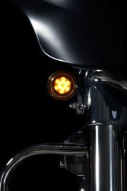 Custom Dynamics JAE ProBeam Dynamic Ringz Turn Signals w/Smoke Lenses for 2016-2021 Harley-Davidson Touring and 2016 Harley-Davidson Softail Motorcycles