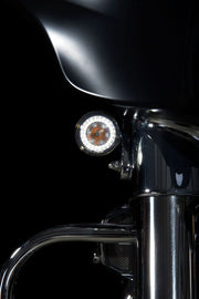 Custom Dynamics JAE ProBeam Dynamic Ringz Turn Signals w/Smoke Lenses for 2016-2021 Harley-Davidson Touring and 2016 Harley-Davidson Softail Motorcycles