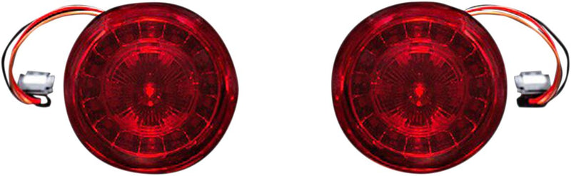 Custom Dynamics ProBeam Dynamic Ringz Turn Signals w/Red Lenses for Pro Street Breakout CVO Models for 2016-2022 Harley-Davidson Touring and 2016 Harley-Davidson Softail Motorcycles