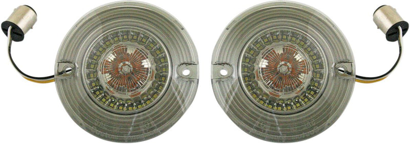 Custom Dynamics ProBEAM® Amber/White Flat Dynamic Ringz™ Turn Signal Assembly Driving Light Marker Pair